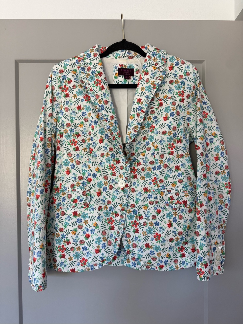 J. Crew Campbell Blazer Liberty Fabric Floral Size 6